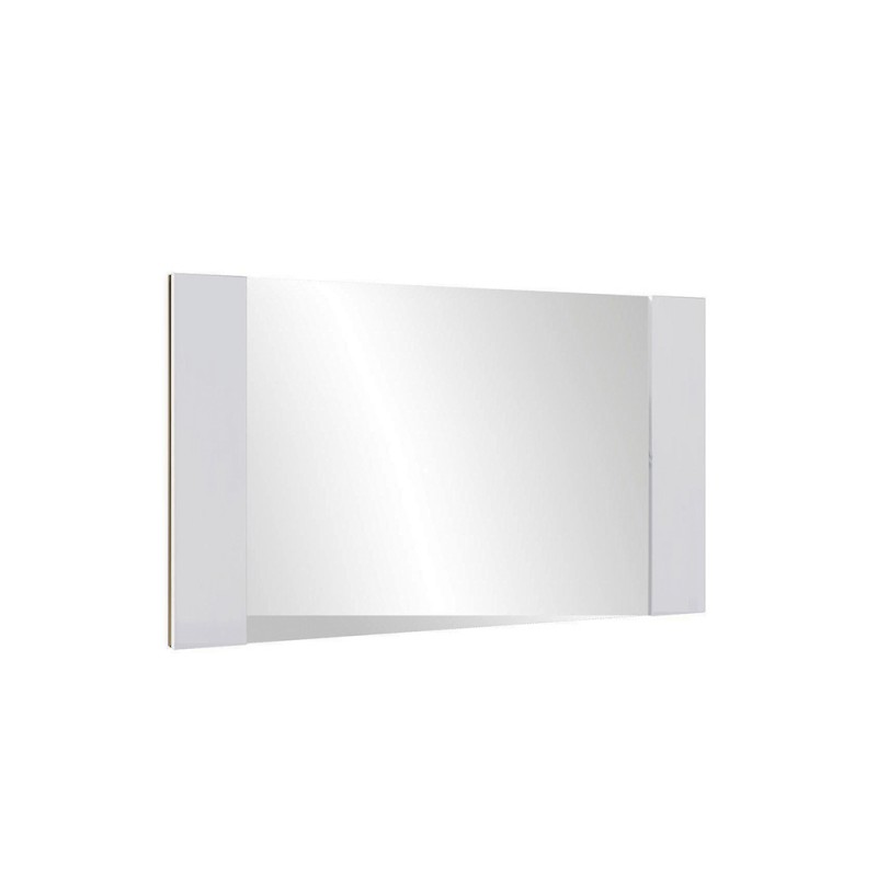 Зеркало навесное арт.24.148.25 МДФ белый глянец холодный/ЛДСП венге 850х32хh500мм   