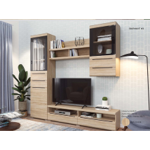 Гостиная арт.24.54 МДФ дуб сонома/ЛДСП дуб сонома 2224х378хh2150мм вариант №3